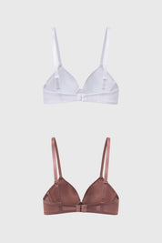 Sostén Mujer Bipack Copa Soft Liso Cafe Claro