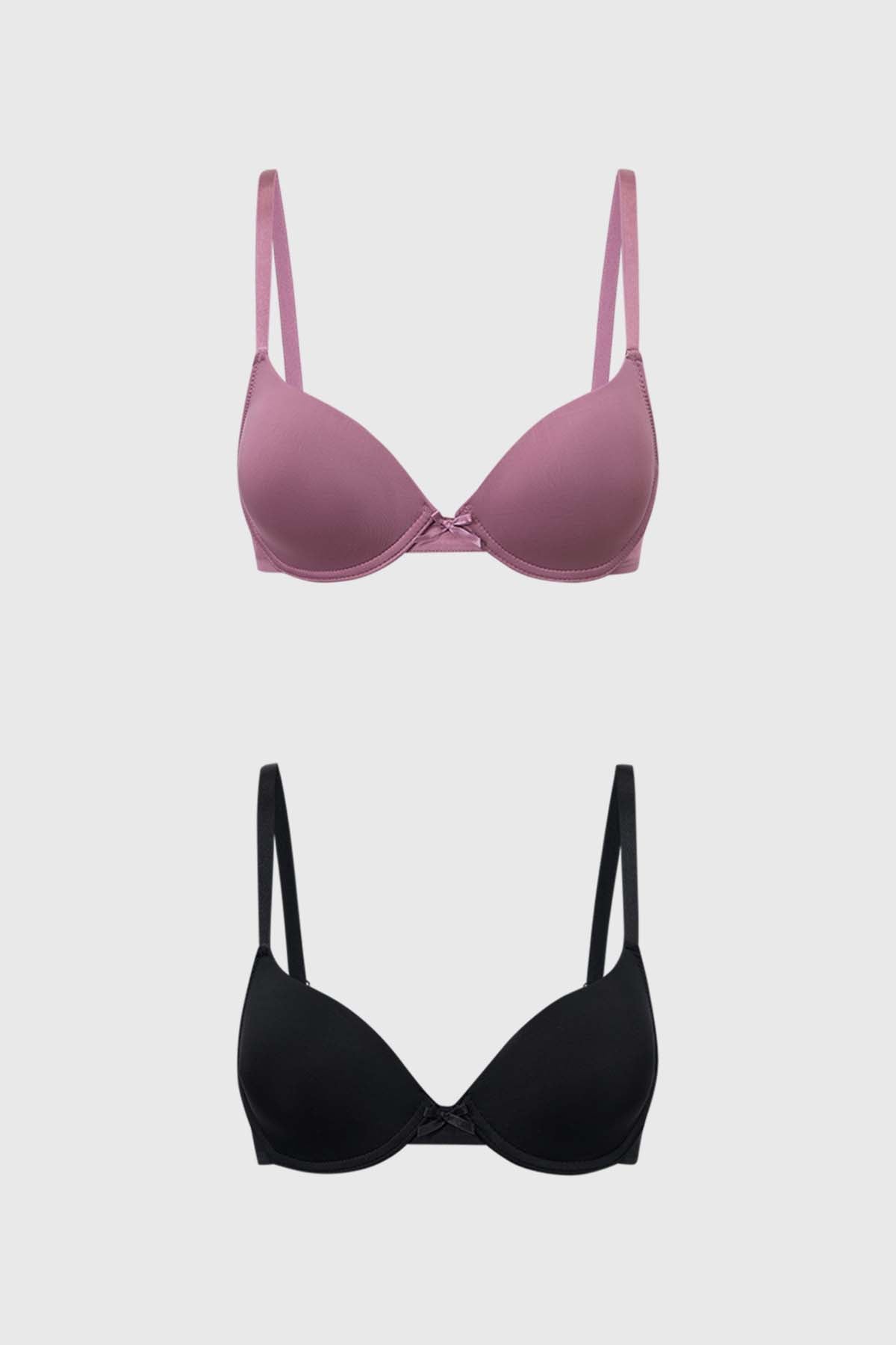 Sostén Mujer Bipack Copa Soft Liso Rosa Viejo