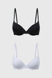 Sostén Mujer Bipack Copa Soft Liso Blanco