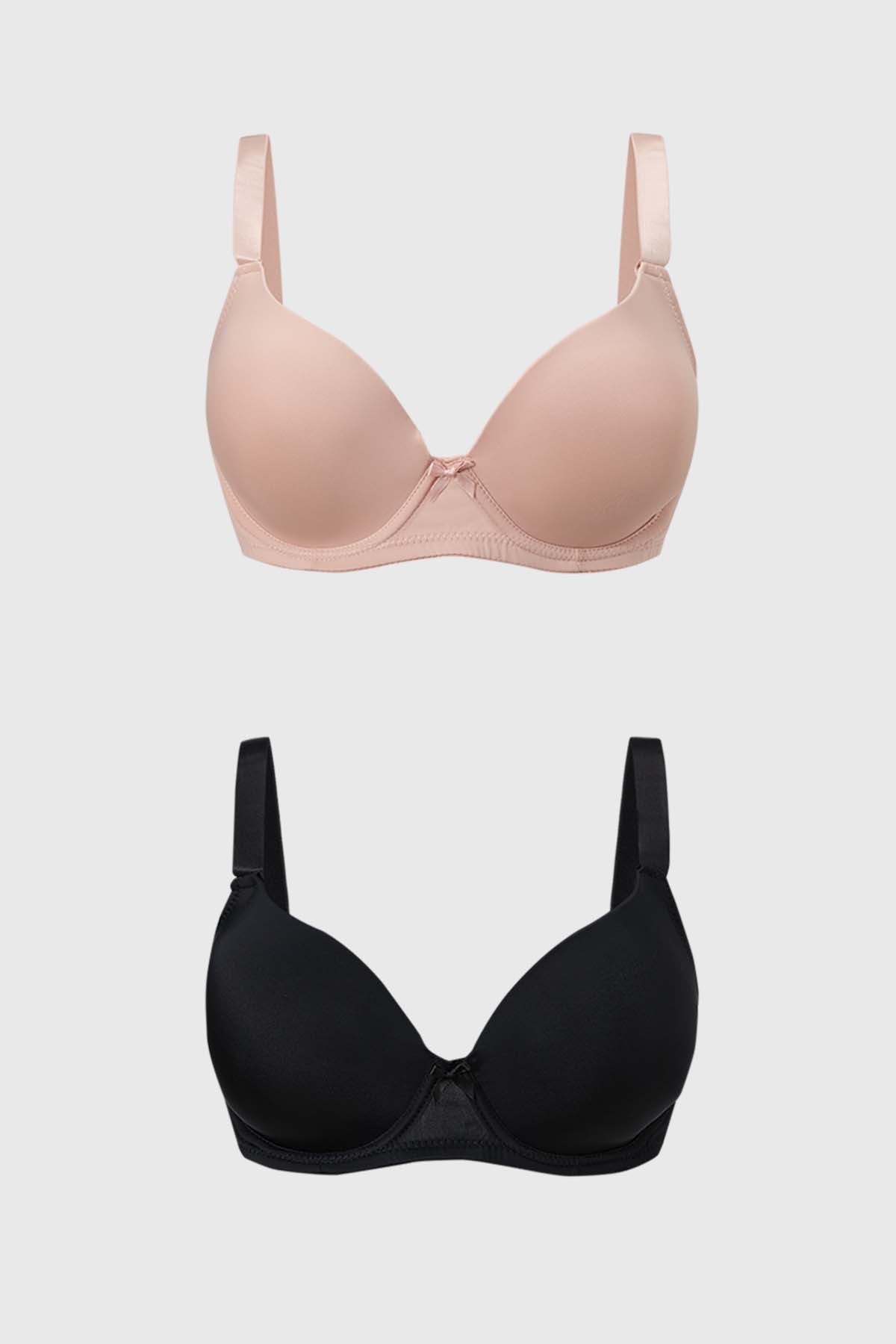 Sostén Mujer Bipack Copa Support Liso Damasco