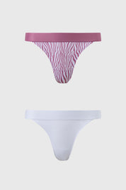 Calzón Mujer Colaless Estampado Rosa