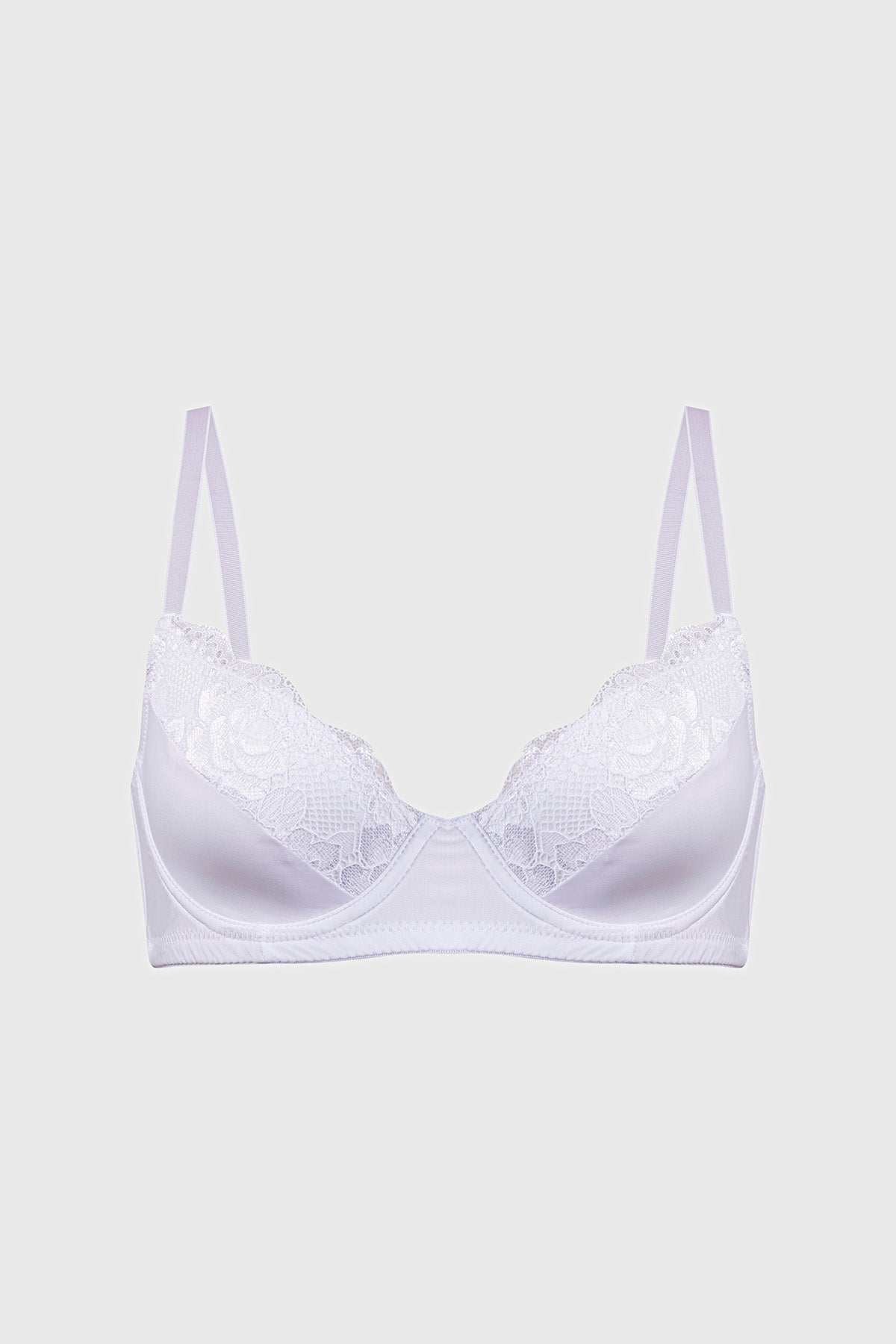 Sostén Mujer Copa Soft Encaje Superior Blanco