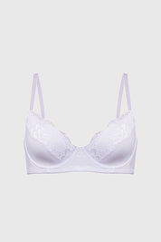 Sostén Mujer Copa Soft Encaje Superior Blanco