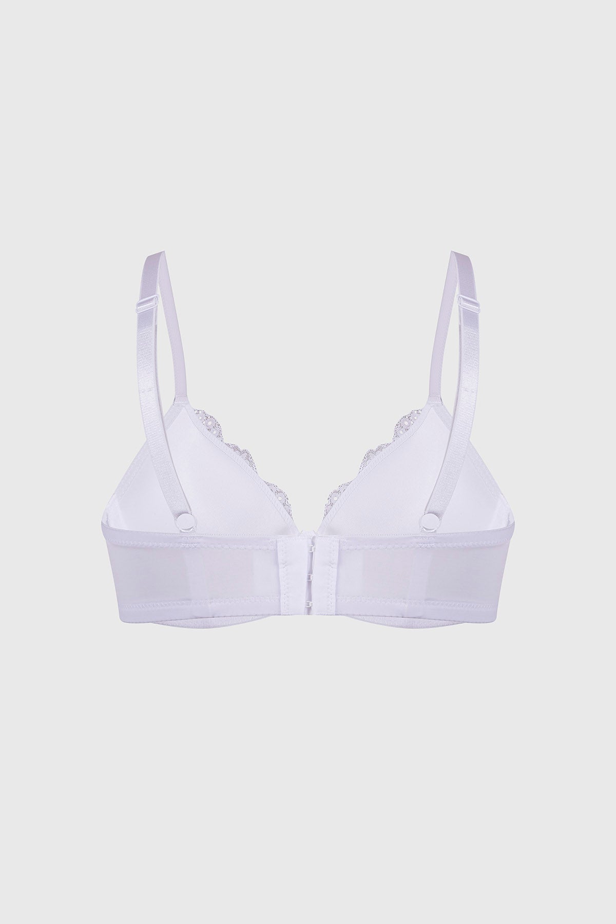 Sostén Mujer Copa Soft Encaje Superior Blanco