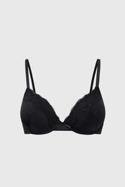 Sostén Mujer Copa Soft Detalle Encaje Negro