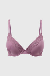 Sostén Mujer Copa Soft Detalle Encaje Rosa