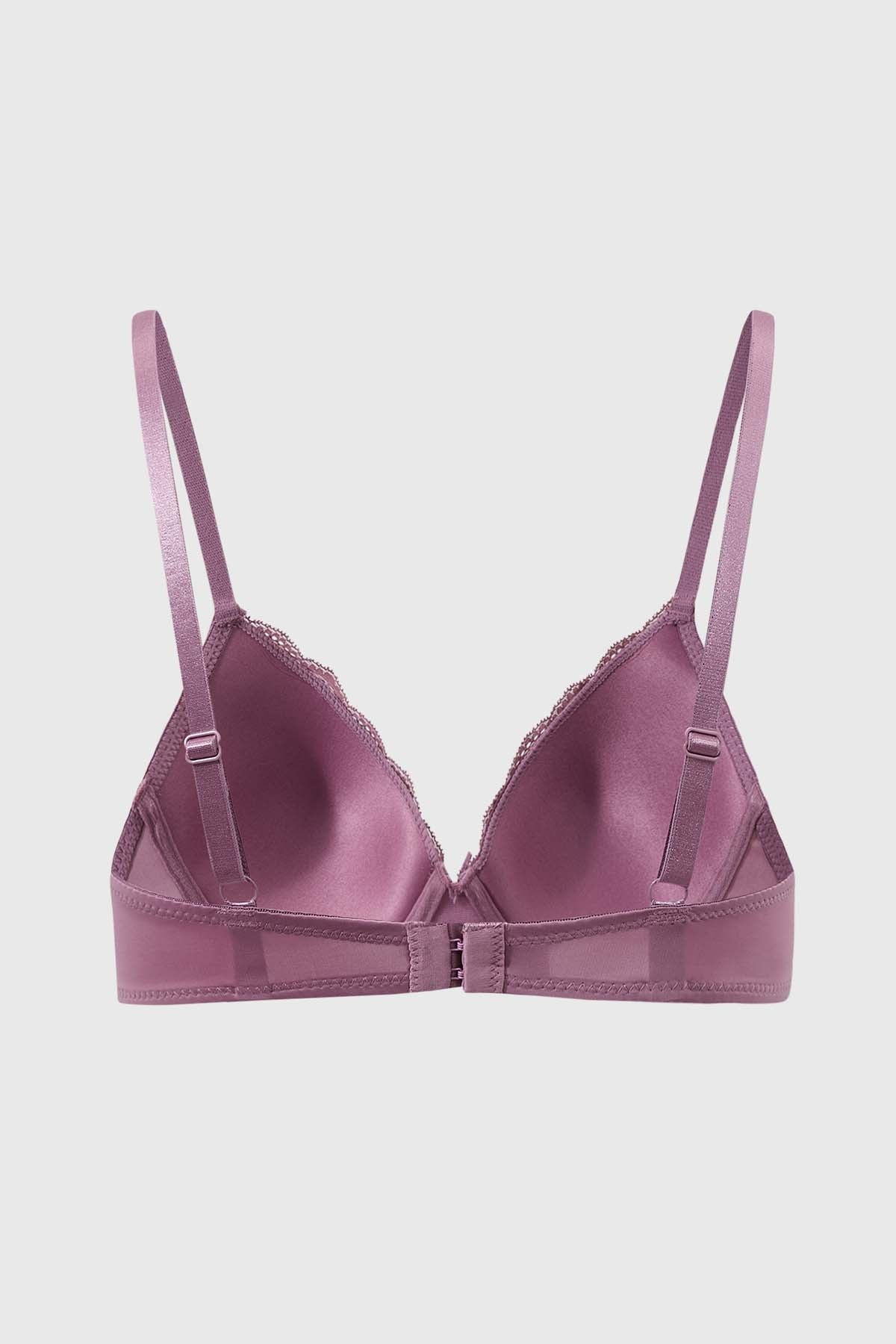 Sostén Mujer Copa Soft Detalle Encaje Rosa