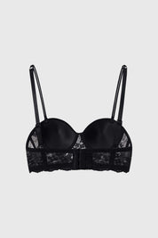 Sostén Mujer Copa Soft Detalle Encaje Negro