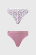 Calzón Mujer Bipack Colaless Full Print Blanco