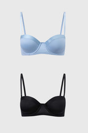 Sostén Mujer Copa Soft Strapless Azul Claro