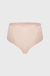 Calzón Mujer Tiro Alto Algodón Jersey Beige