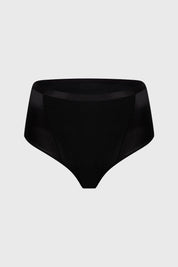 Calzón Mujer Tiro Alto Algodón Jersey Negro