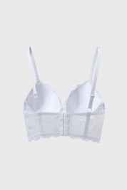 Sostén Mujer Corset Detalle Cruce Medio Blanco