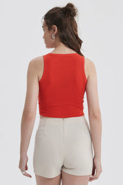 Polera Mujer Sudadera Rojo