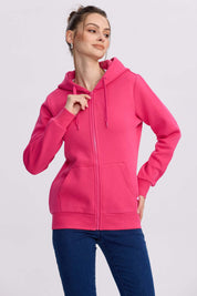 Polerón Mujer Hoodie Fucsia