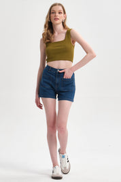 Peto Mujer Seamless Verde Olivo