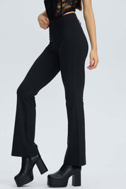 Calza Mujer Flare Deporte Negro