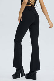 Calza Mujer Flare Deporte Negro