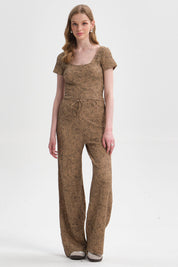 Polera Mujer Textura Beige