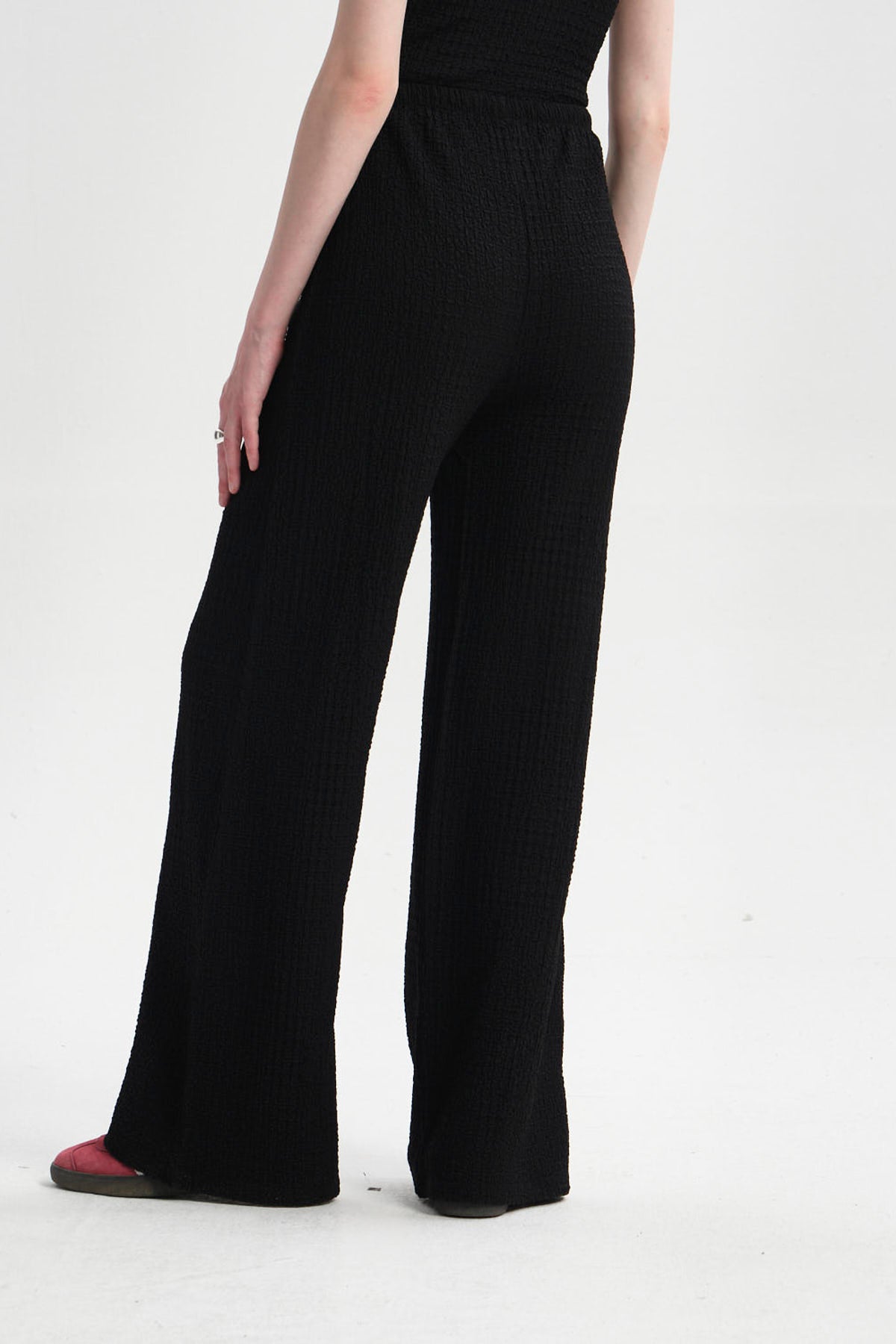 Pantalón Mujer Textura Negro