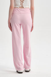 Pantalón Mujer Flare Pretina Palo Rosa