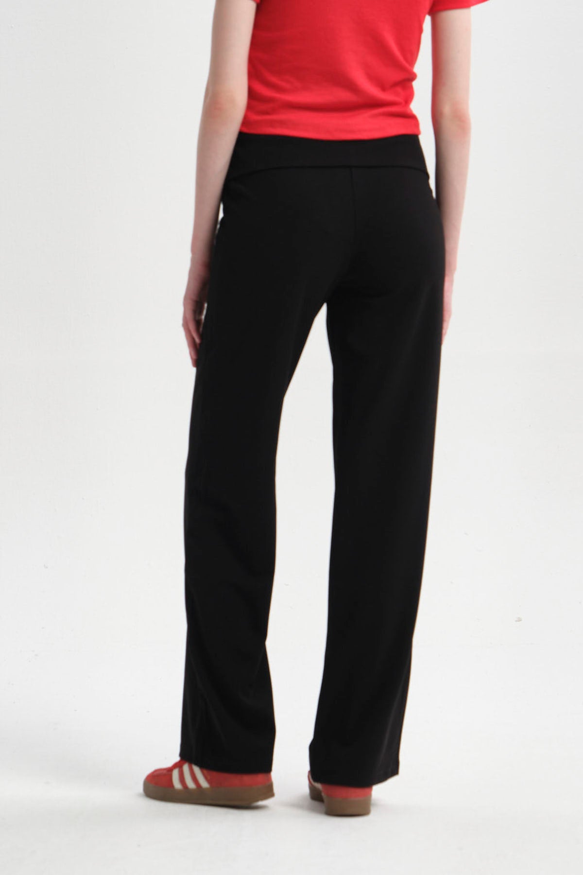 Pantalón Mujer Flare Pretina Negro