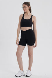 Peto Mujer Cruzado Deporte Negro