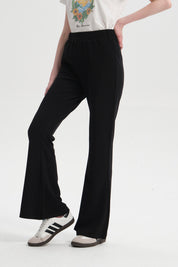 Pantalón Mujer Flare Negro