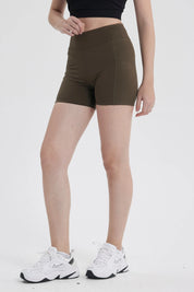 Calza Mujer Pretina Doble Verde Olivo