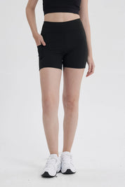 Calza Mujer Pretina Doble Negro