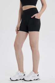 Calza Mujer Pretina Doble Negro