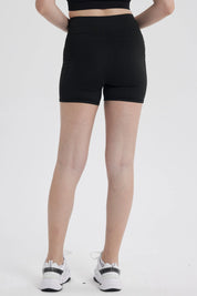 Calza Mujer Pretina Doble Negro