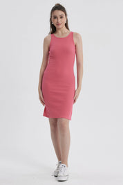 Vestido Mujer Halter Midi Rosado