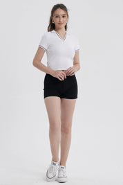 Polera Mujer Escote V Blanco