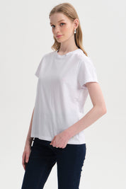 Polera Mujer Lisa Blanco