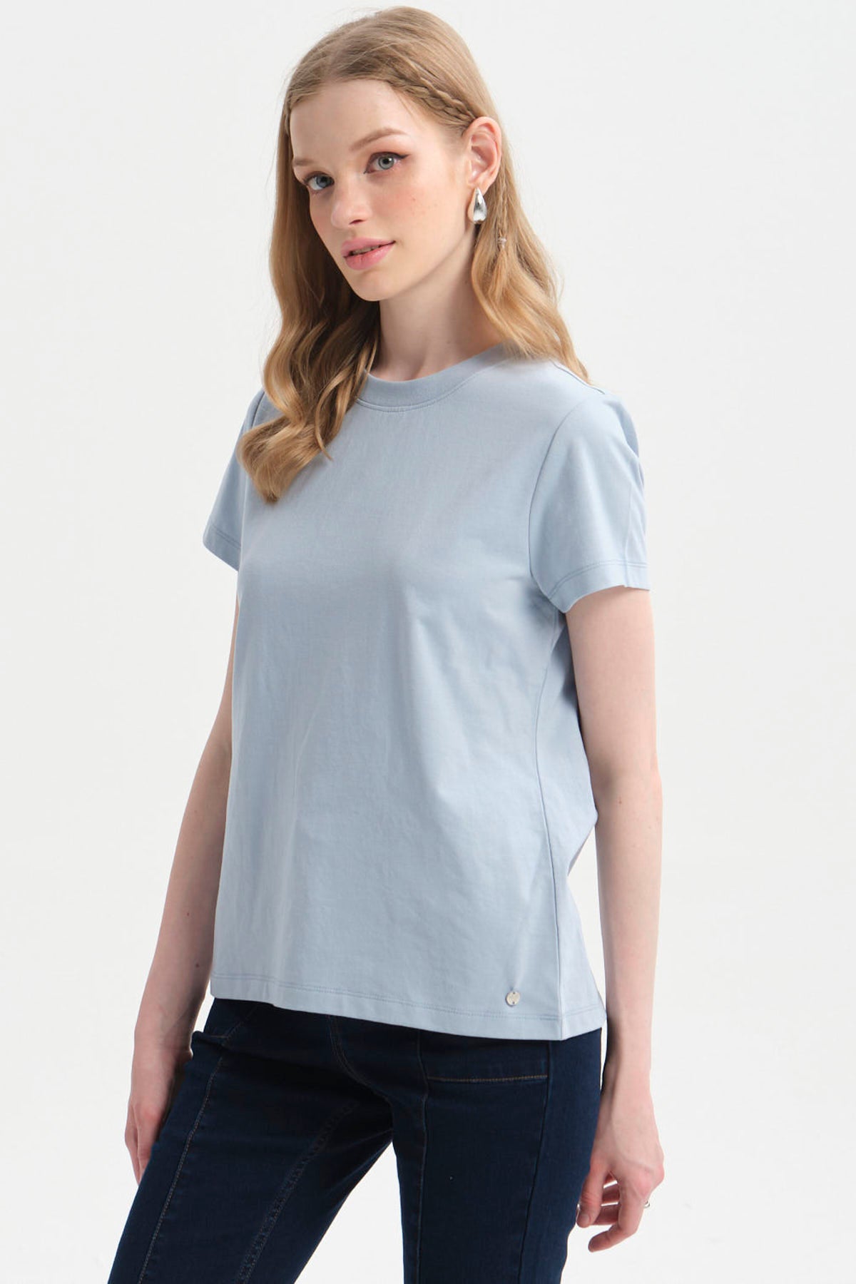 Polera Mujer Lisa Celeste