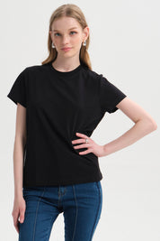 Polera Mujer Lisa Negro