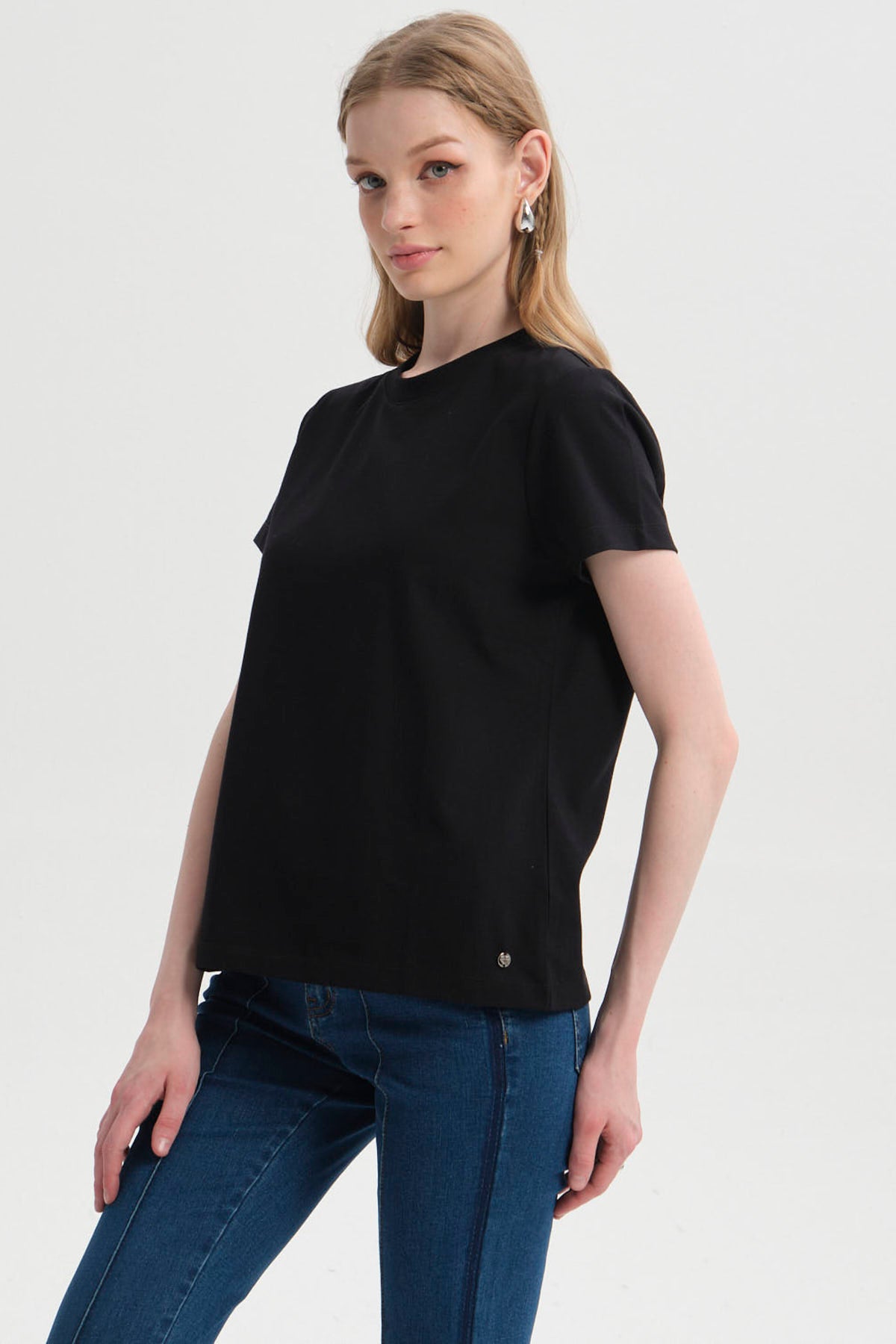 Polera Mujer Lisa Negro