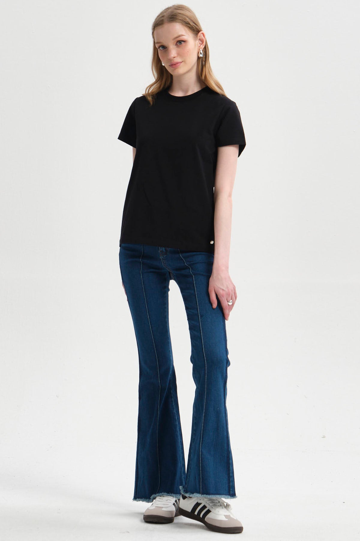 Polera Mujer Lisa Negro