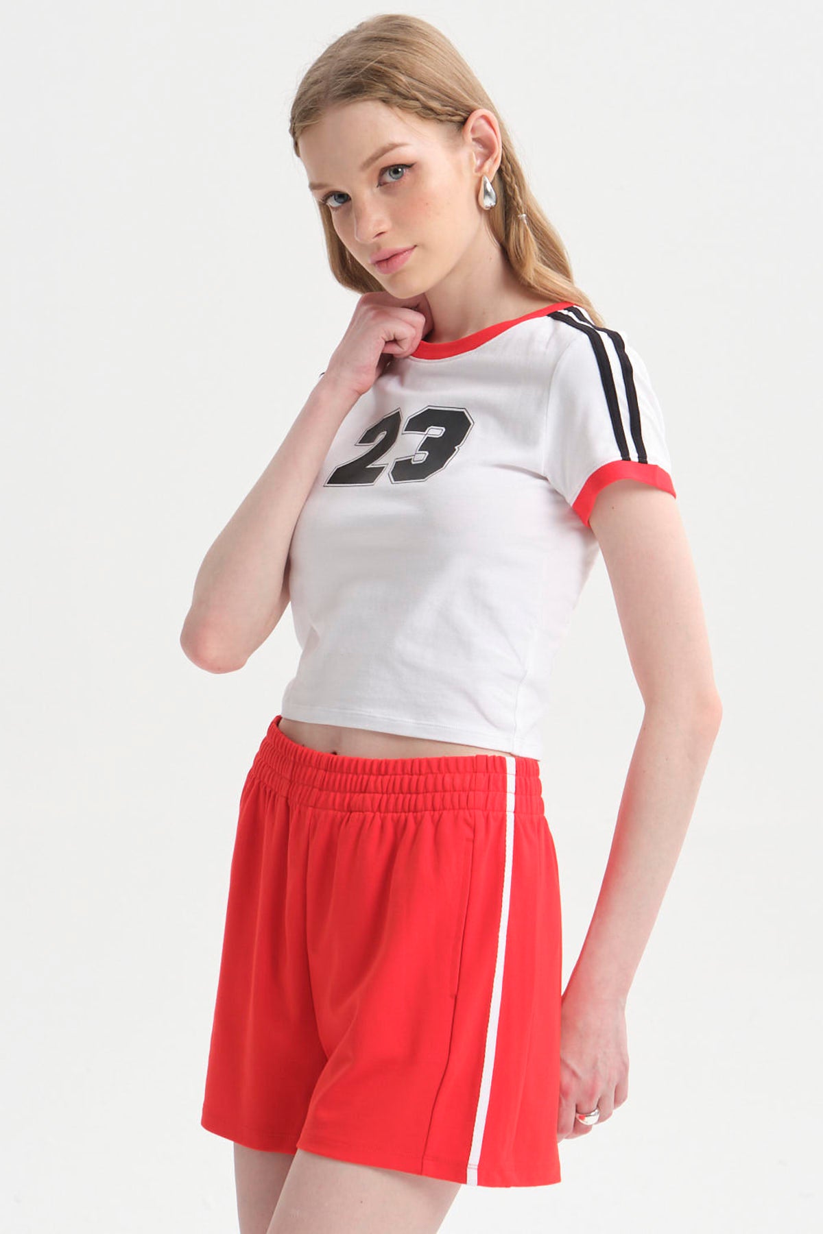 Polera Mujer Contraste Blanco