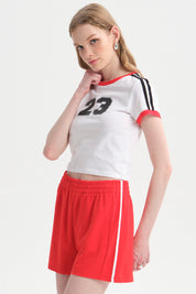 Polera Mujer Contraste Blanco