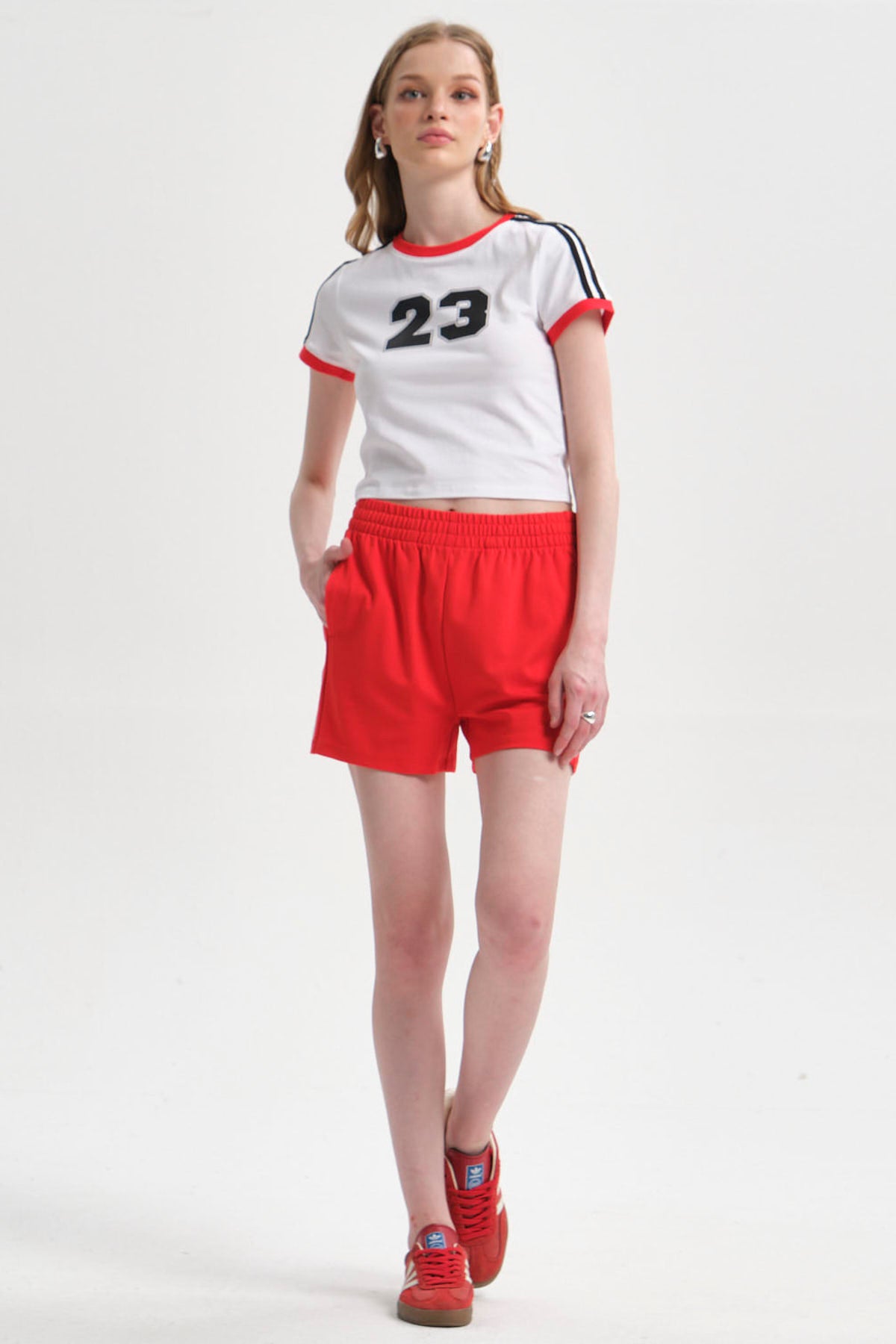 Polera Mujer Contraste Blanco