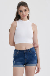 Peto Mujer Sin Costura Blanco