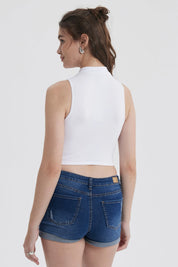 Peto Mujer Sin Costura Blanco