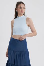 Peto Mujer Sin Costura Celeste Claro