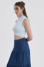Peto Mujer Sin Costura Celeste Claro