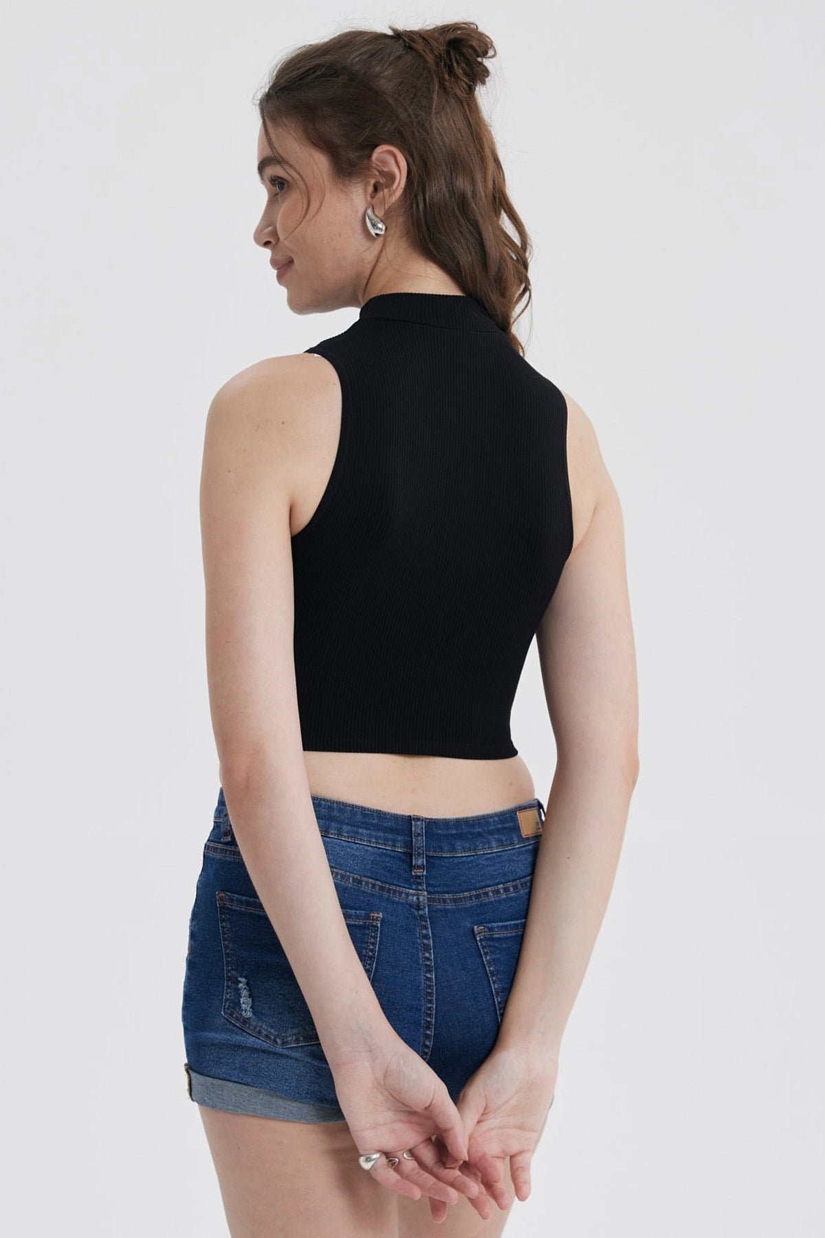 Peto Mujer Sin Costura Negro