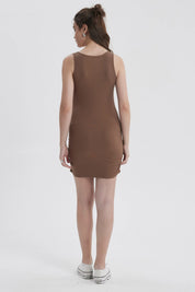 Vestido Mujer Tubo Chocolate