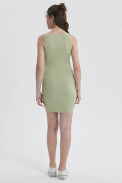 Vestido Mujer Tubo Verde Claro