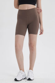 Calza Mujer Biker Largo Chocolate